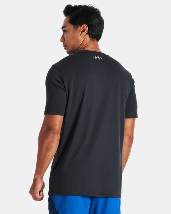 Men's UA Graphic Cotton T-Shirt in Black image number 1